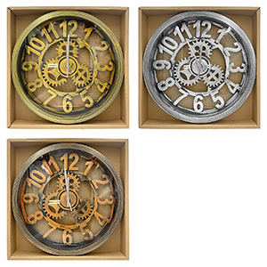 12-2018 LARGE WALL CLOCKS WITH GEAR χονδρική, Gifts χονδρική