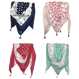 20-899 SCARF WITH STARS & FRIENDS χονδρική, Accessories χονδρική