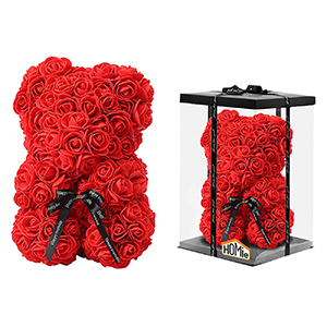 22-2962 TEDDY OF ARTIFICIAL ROSES IN A BOX χονδρική, Valentine Items χονδρική