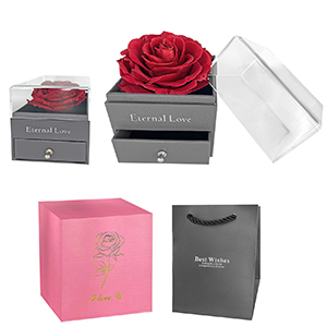 22-3009 PERMANENT ROSE IN BOX WITH DRAWER χονδρική, Valentine Items χονδρική