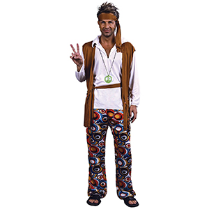 3-1055 MALE HIPPY OUTFIT χονδρική, Carnival Items χονδρική