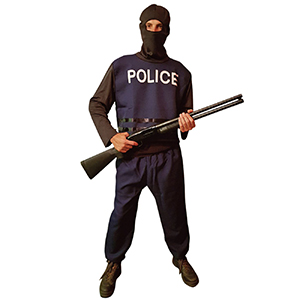 3-2103 MEN'S UNIFORM POLICE SPECIAL FORCES χονδρική, Carnival Items χονδρική