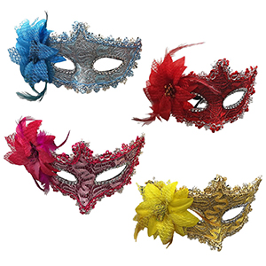 3-2136 MIRROR MASK WITH FLOWER χονδρική, Carnival Items χονδρική