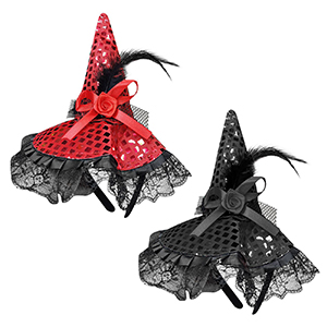 3-2453 STEKA WITCH HAT WITH BIRDS χονδρική, Carnival Items χονδρική