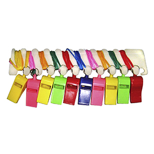 3-98 PLASTIC WHISTLES WITH CORD χονδρική, Toys χονδρική