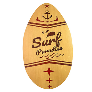 42-2143 ΣΑΝΙΔΑ ΞΥΛΙΝΗ SURF SKIMBOARD 76x45cm χονδρική, Καλοκαιρινά χονδρική
