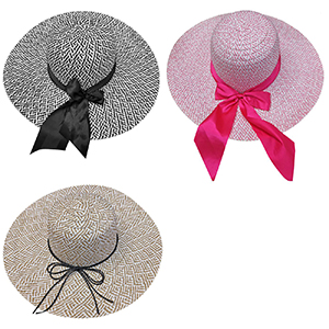 42-2548 WOMEN'S TWO-TONE WIRE PAPER HAT χονδρική, Summer Items χονδρική
