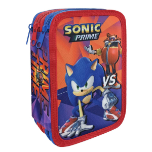 50-3120 SONIC TRIPLE FILLED PENCIL CASE χονδρική, School Items χονδρική