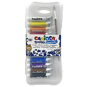 60-778 CARIOCA TEMPER SET OF 12 COLORS WITH PALETTE AND BRUSH χονδρική, School Items χονδρική