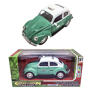 70-1909 TAXI SCARAB 11.5cm METALLIC PULL BACK IN BOX χονδρική, Toys χονδρική