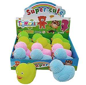 71-3107 DUCK 10x9x6cm FLUFFY - BALL WITH LIGHT χονδρική, Toys χονδρική