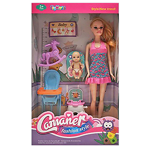 72-2066 CAMANER DOLL & BABY WITH ACCESSORIES χονδρική, Toys χονδρική