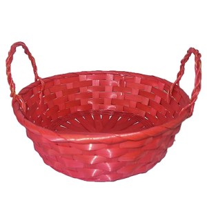 73-1243 RED BAMBOO BASKET Φ24 χονδρική, Easter Items χονδρική