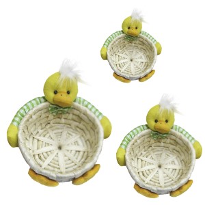 73-1276 BASKETS TODDLE BIRD SET=3PCS χονδρική, Easter Items χονδρική