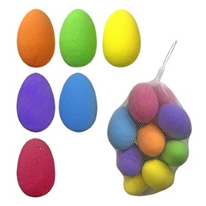 73-1692 12 MULTI-COLORED EGGS IN A NET χονδρική, Easter Items χονδρική