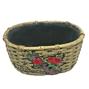 73-1883 OVAL CERAMIC WIRE BASKET χονδρική, Easter Items χονδρική