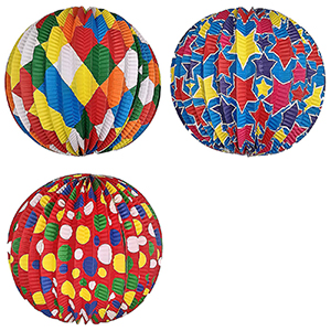73-57 MULTICOLORED PAPER BALL FLASHLIGHT χονδρική, Easter Items χονδρική
