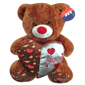 79-435 BROWN BEAR WITH TWO-TONE HEART χονδρική, Valentine Items χονδρική