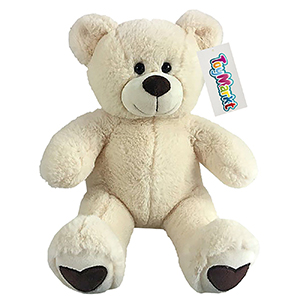 79-443 23cm CREAM TEDDY WITH PATTERN HEARTS χονδρική, Toys χονδρική
