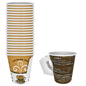 80-2094 PAPER CUPS WITH HANDLES SET=50 PCS χονδρική, Houseware Items χονδρική
