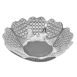 81-588 SILVER PLASTIC FRUIT PLATE χονδρική, Easter Items χονδρική