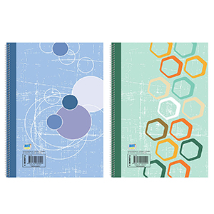 84-121 2 SUBJECT SPIRAL NOTEBOOKS PP PLASTIC COVER χονδρική, School Items χονδρική