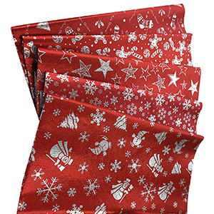 93-2675 CELLOPHANE RED WITH PATTERNS 70x100cm χονδρική, Christmas Items χονδρική