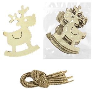 93-3210 WOODEN REINDEER ORNAMENT χονδρική, Christmas Items χονδρική