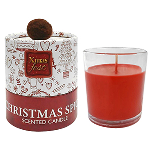 93-3320 CHRISTMAS SPICE CANDLE IN XMAS VASE & BOX χονδρική, Christmas Items χονδρική