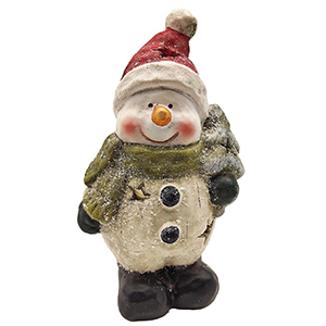 93-3322 CERAMIC SNOWMAN WITH LED χονδρική, Christmas Items χονδρική
