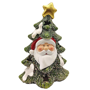 93-3323 CERAMIC HOLY CHRISTMAS TREE WITH LED χονδρική, Christmas Items χονδρική