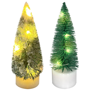 93-3370 GREEN SNOWY LED BATTERY TREE χονδρική, Christmas Items χονδρική