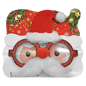 93-3395 SANTA GLASSES WITH HAT & MUSTACHE χονδρική, Christmas Items χονδρική