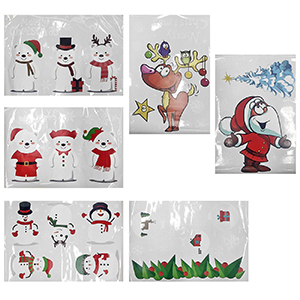93-3397 CHRISTMAS STICKERS FOR WINDOWS 2 PCS χονδρική, Christmas Items χονδρική