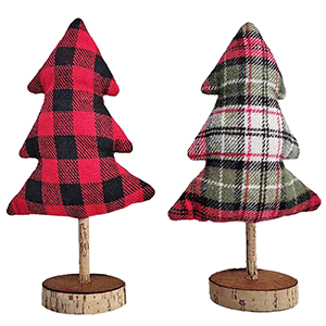 93-3410 CANVAS CHRISTMAS TREE WITH WOODEN BASE χονδρική, Christmas Items χονδρική