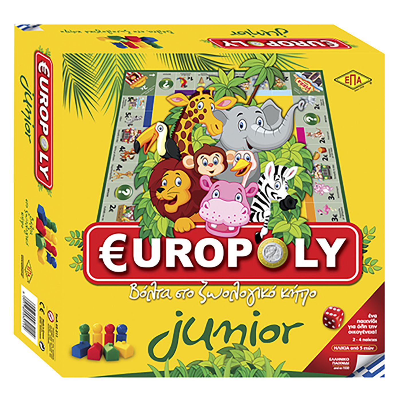 69-141 EUROPOLY JUNIOR 27x27cm χονδρική, Παιχνίδια χονδρική