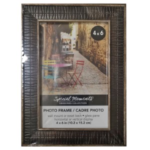 12-1993 LEATHER STYLE PLASTIC FRAME 10x15cm χονδρική, Gifts χονδρική