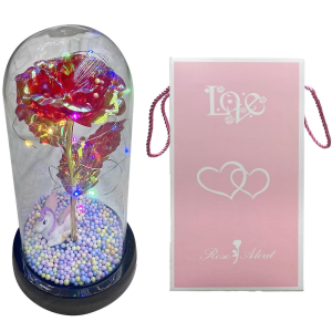 22-2985 FLOWER IN GLASS WITH LIGHT χονδρική, Valentine Items χονδρική