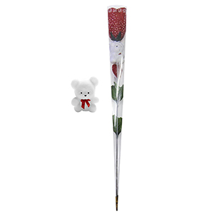 22-555 ROSE WITH A BEAR χονδρική, Valentine Items χονδρική