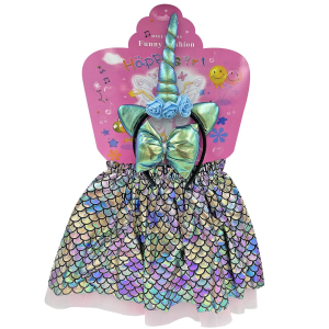 3-2120 CHILDREN'S COSTUME RAINBOW - UNICORN 3PCS χονδρική, Carnival Items χονδρική