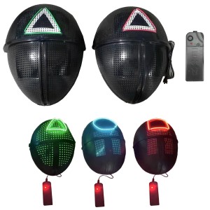 3-2290 BLACK GAMER MASK WITH BATTERY LIGHT χονδρική, Carnival Items χονδρική