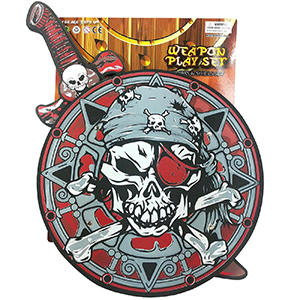 3-2311 SET PIRATE SWORD WITH SHIELD SILVER SKULL χονδρική, Toys χονδρική