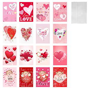 3-2321 GREETING CARD WITH HEARTS χονδρική, Valentine Items χονδρική