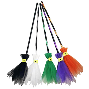 3-2461 COLORING WITCH Broom χονδρική, Carnival Items χονδρική