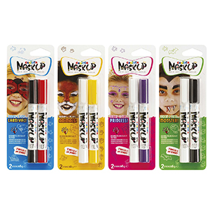 3-2462 FACE PAINTS 2PCS CARIOCA MASKUP χονδρική, Carnival Items χονδρική