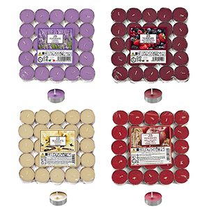 37-432 RESO SCENTED CANDLES 4h PACK = 25 PCS χονδρική, Gifts χονδρική