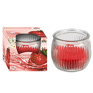 37-446 STRAWBERRY CANDLE IN A VASE χονδρική, Gifts χονδρική