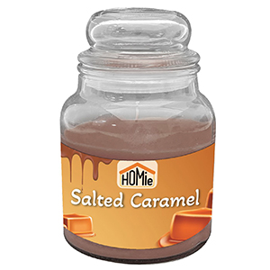 37-452 SALTED CARAMEL CANDLE IN A JAR WITH A LARGE LID χονδρική, Gifts χονδρική