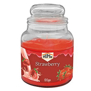 37-455 STRAWBERRY CREAM CANDLE IN A JAR WITH A SMALL LID χονδρική, Gifts χονδρική