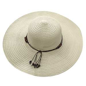 42-2383 WOMEN'S BEADS ROPE WIRE PAPER HAT χονδρική, Summer Items χονδρική